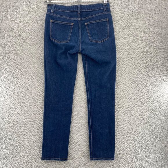 Talbots Jeans Womens 6 28 Blue Dark Wash Denim Signature Skinny Ankle Everyday - Picture 3 of 11